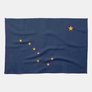 Alaska Staatsflagge Küchenhandtuch Geschirrtuch