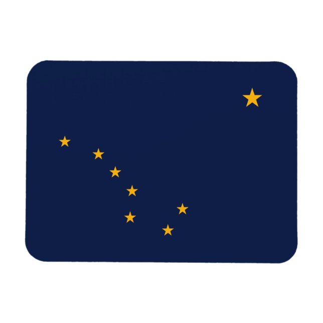Alaska Staatsflagge Magnet (Horizontal)