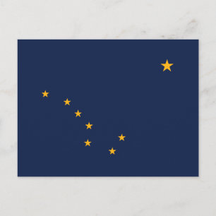 Alaska Staatsflagge Postkarte