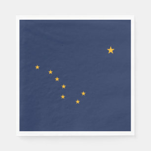 Alaska Staatsflagge Serviette