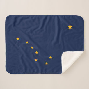 Alaska Staatsflagge Sherpadecke