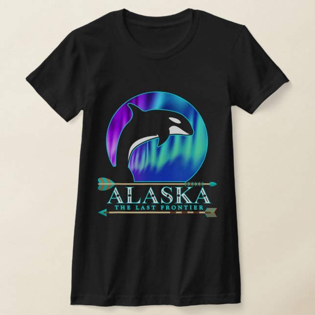 Alaska Staatsstolz Alaska Nordlichter Alaskan T-Shirt (Ablage )