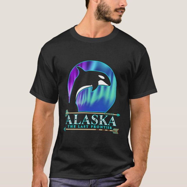 Alaska Staatsstolz Alaska Nordlichter Alaskan T-Shirt (Vorderseite)