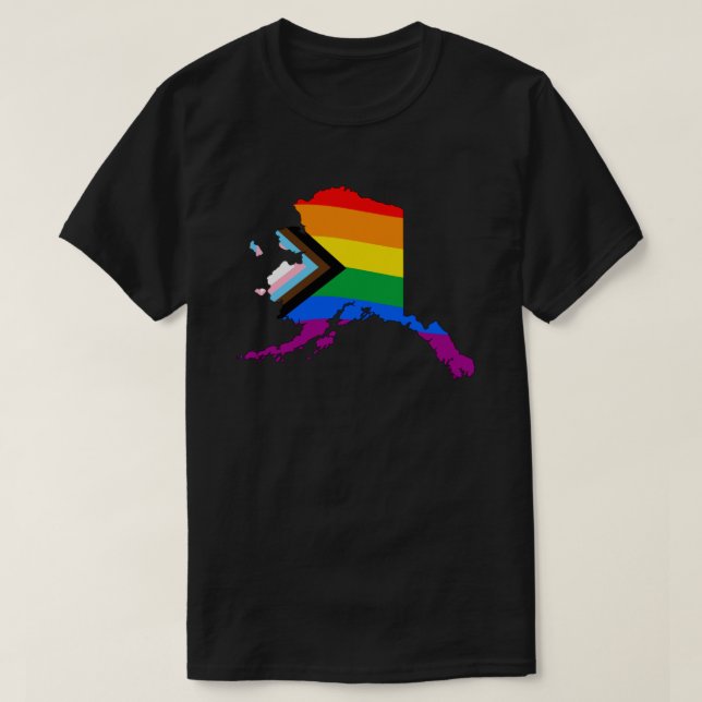 Alaska Staatsstolz LGBTQ Progress Prix T-Shirt (Design vorne)
