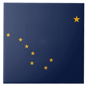 Alaska State Flag Tile Fliese