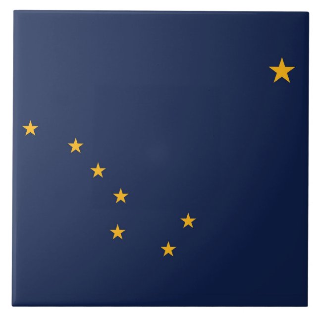 Alaska State Flag Tile Fliese (Vorderseite)