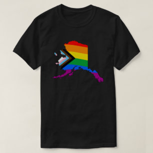 Alaska State Pride LGBTQ Progress Pride T-Shirt