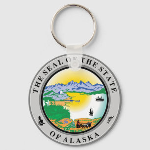 Alaska State Seal Schlüsselanhänger