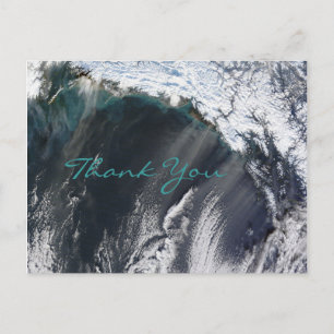 Alaska-Staubsturm-Dankeschön-Postkarte Postkarte