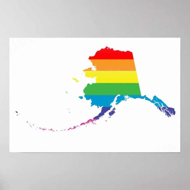 alaska stolz. gestreift. poster (Vorne)
