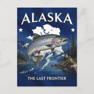 Alaska Stolz 🐋 Kaltes blaues alaskisches Wasser Postkarte