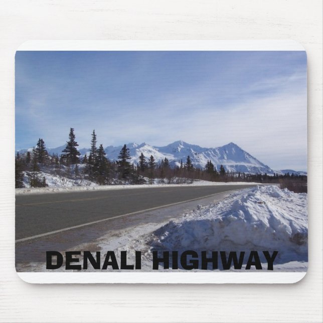 Alaska-Strecke 1, DENALI LANDSTRASSE Mousepad (Vorne)