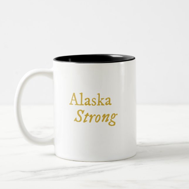 Alaska Strong Coffee Tasse (Links)