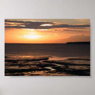 Alaska Sunset @ Cook Inlet Poster