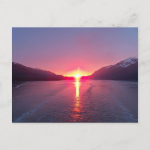Alaska Sunset Postkarte
