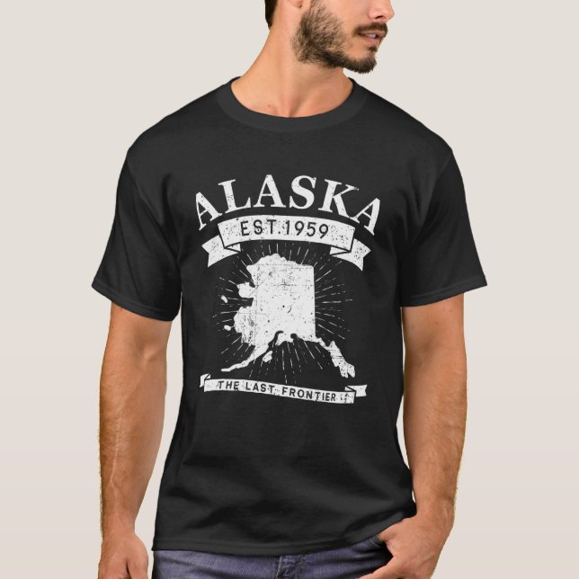 Alaska T, Alaska Lover T-Shirt, Staat Alaska T-Shirt (Vorderseite)