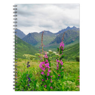 Alaska-Tal-Wildblumen Notizblock