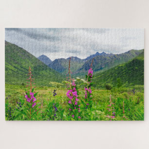 Alaska-Tal-Wildblumen Puzzle