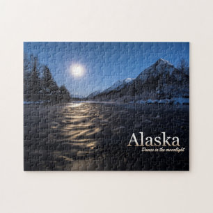 Alaska tanzt im Mondlicht Puzzle