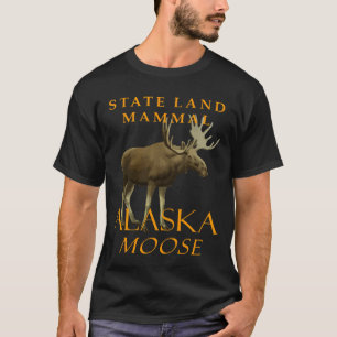 Alaska-Territorium Land-Säugetier Der Elch T-Shirt