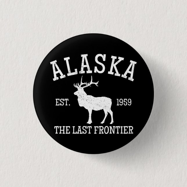 Alaska The Last Frontier Button (Vorderseite)