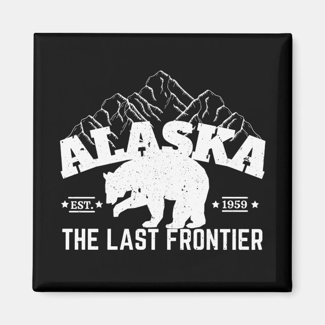 Alaska The Last Frontier Eisbär Magnet (Vorne)