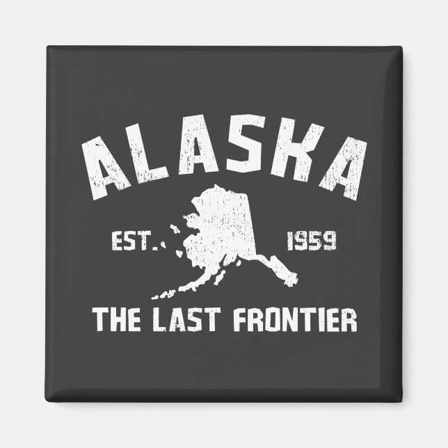 Alaska The Last Frontier T-Shirt Magnet (Vorne)