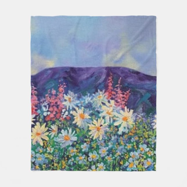 Alaska-Tishas-Garten-Decke Fleecedecke (Vorderseite)