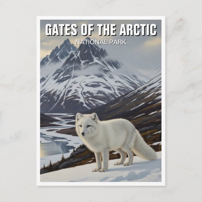 Alaska Tore des Arktischen Nationalparks Postkarte (Vorderseite)