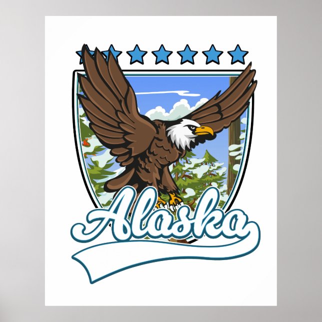 Alaska Travel Patch Poster (Vorne)
