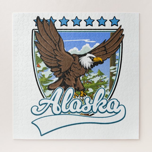 Alaska Travel Patch Puzzle (Vertikal)