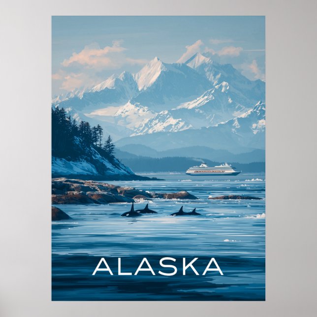 Alaska Travel Poster (Vorne)