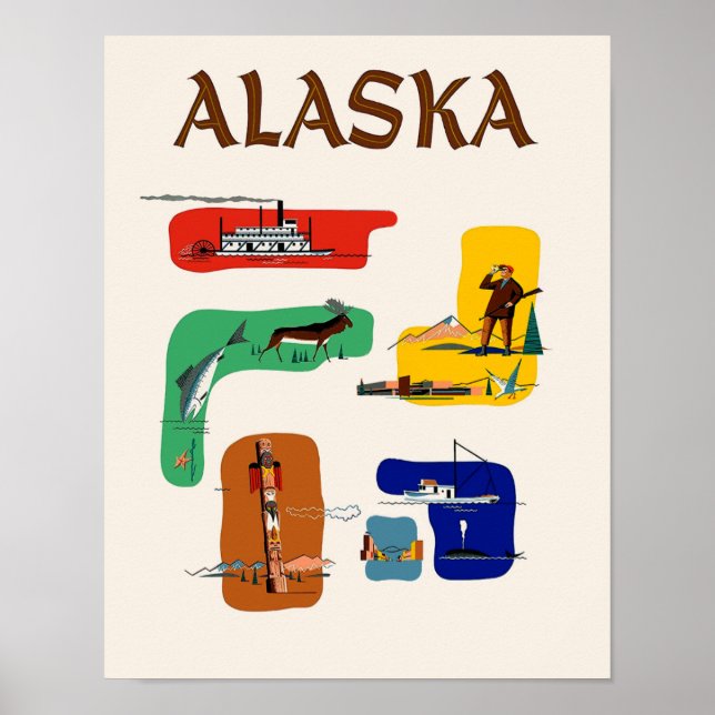 Alaska Travel Poster (Vorne)