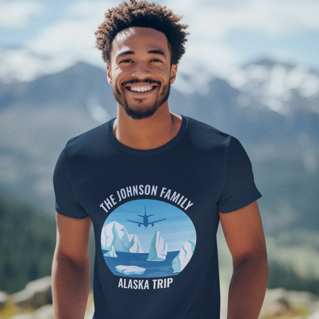 Alaska Trip Blue Glacier maßgeschneidert T-Shirt (Von Creator hochgeladen)