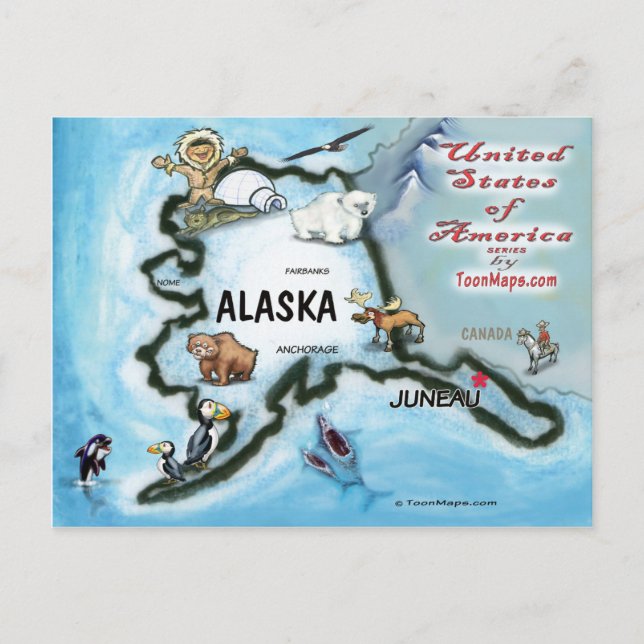 Alaska USA Card Postkarte (Vorderseite)