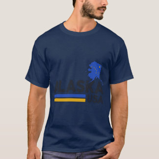 Alaska USA-Shirt Alaskan Retro Vintage Heimatstaat T-Shirt