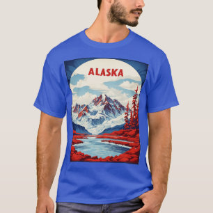 Alaska USA Tourismus Vintag Po T-Shirt