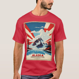 Alaska USA Tourismus Vintag Po T-Shirt