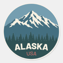 Alaska USA – Vintage-Reisesticker