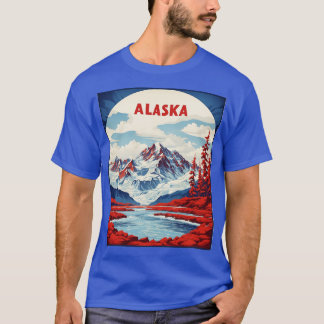 Alaska Vereinigte Staaten von Amerika Tourismus Vi T-Shirt