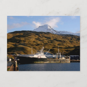 Alaska Victory, Trawler im niederländischen Hafen, Postkarte
