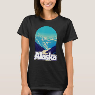 Alaska Vintag Glaciers Berg Außenbereich 80er T-Shirt