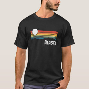 Alaska Vintag Sunset 80er Retro Summer Staat USA T-Shirt