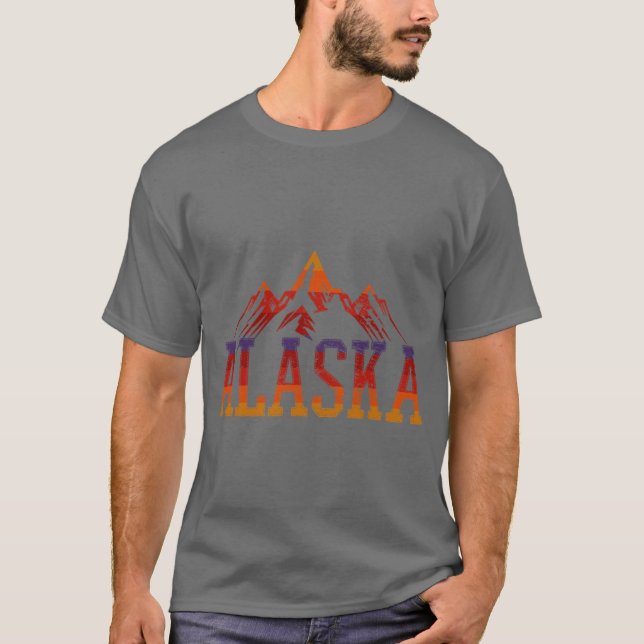 Alaska Vintage Berg T-Shirt (Vorderseite)