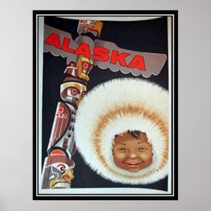 Alaska Vintage-Druck Poster