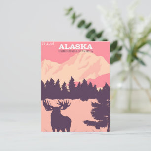 Alaska Vintage Plakat Postkarte