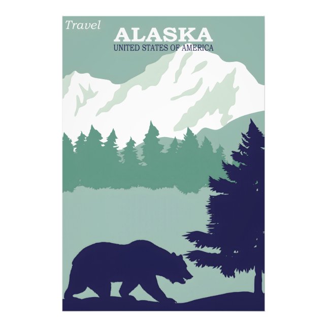 Alaska Vintage Poster (Vorne)