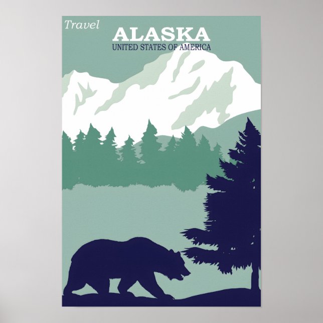 Alaska Vintage Poster (Vorne)