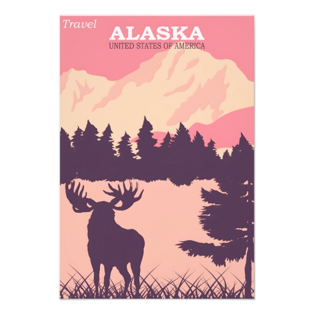 Alaska Vintage Poster (Vorne)