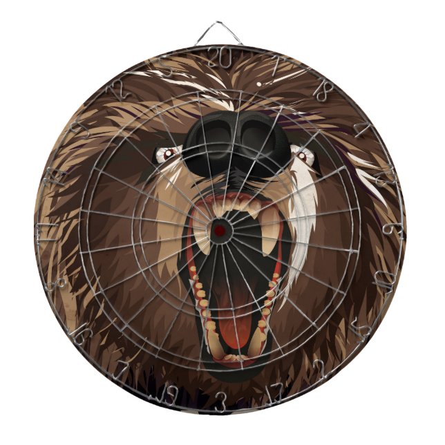 Alaska Vintage Reiseplakat Dartscheibe (vorne)